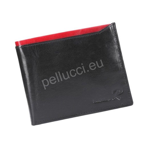 Portfel męski skórzany PELLUCCI N992-VT RFID Czarny / Czerwony Pellucci okazja Bagażownia.pl
