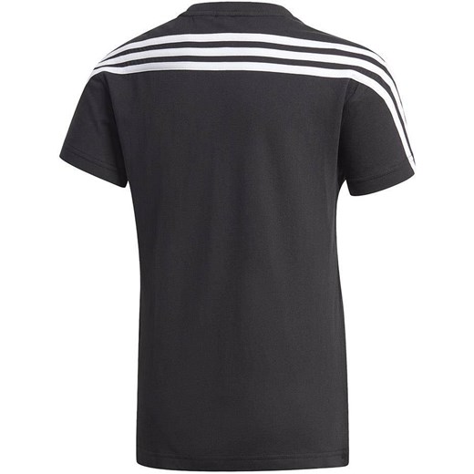 Koszulka dla dzieci adidas B 3S Tee czarna GE0659 okazyjna cena Bagażownia.pl
