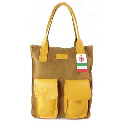 Duży worek ,pojemna torba ,kieszenie żółty z camelem BYC88GC Kemer promocja Bagażownia.pl