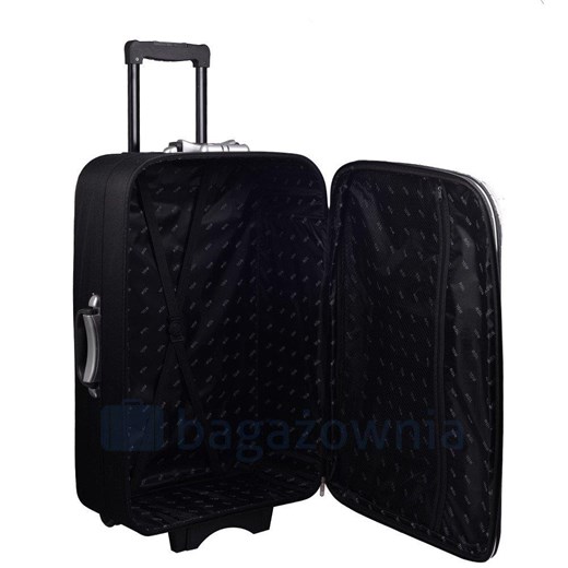 Mała kabinowa walizka PELLUCCI RGL 773 S Czarno Fioletowa Pellucci wyprzedaż Bagażownia.pl