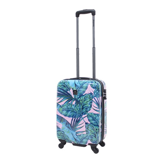 Mała kabinowa walizka SAXOLINE Pink Jungle S 1409H0.55.12 Saxoline wyprzedaż Bagażownia.pl
