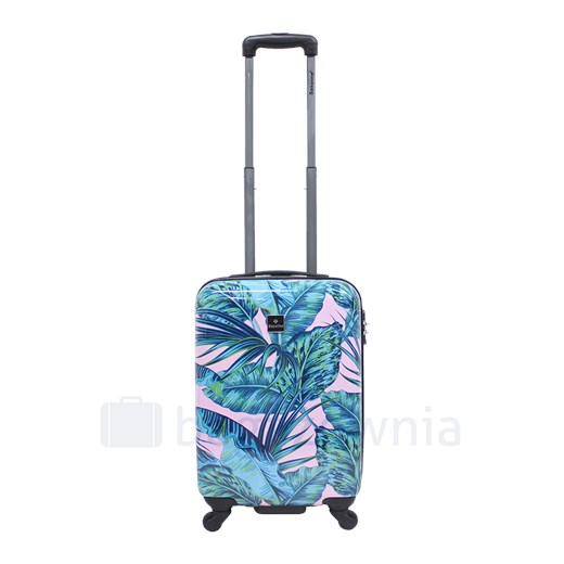 Mała kabinowa walizka SAXOLINE Pink Jungle S 1409H0.55.12 Saxoline Bagażownia.pl okazyjna cena
