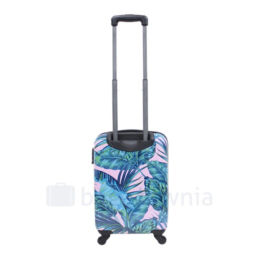 Mała kabinowa walizka SAXOLINE Pink Jungle S 1409H0.55.12 Saxoline promocja Bagażownia.pl
