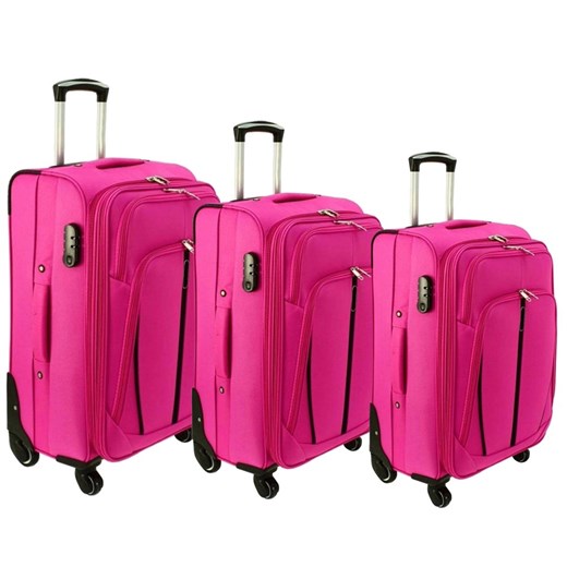 Zestaw 3 walizek PELLUCCI RGL S-020 Różowe Pellucci okazja Bagażownia.pl