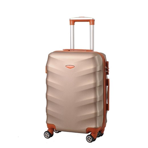 Mała walizka KEMER RGL EXCLUSIVE 6881 S Złoto brązowa Kemer wyprzedaż Bagażownia.pl