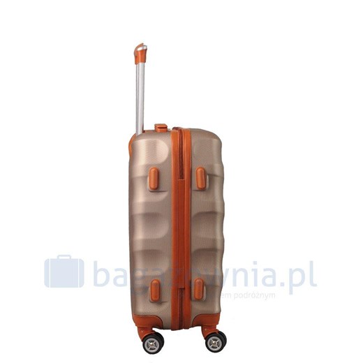 Mała walizka KEMER RGL EXCLUSIVE 6881 S Złoto brązowa Kemer okazja Bagażownia.pl