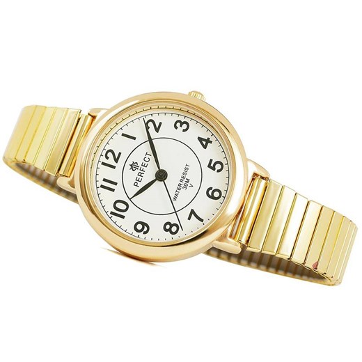 Zegarek Damski Perfect X283G Stretch Złoty Perfect okazyjna cena Bagażownia.pl