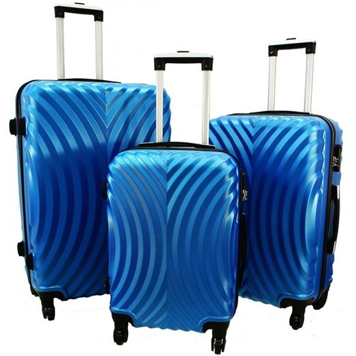 Zestaw 3 walizek PELLUCCI RGL 760 Niebieskie Pellucci promocja Bagażownia.pl