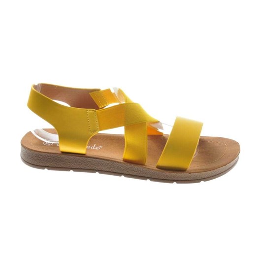 Buty na lato- żółte sandały z gumkami /A5-2 8171 S200/ Pantofelek24 39 pantofelek24.pl promocja