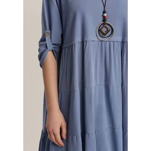 Niebieska Sukienka Athileusa Renee M/L Renee odzież