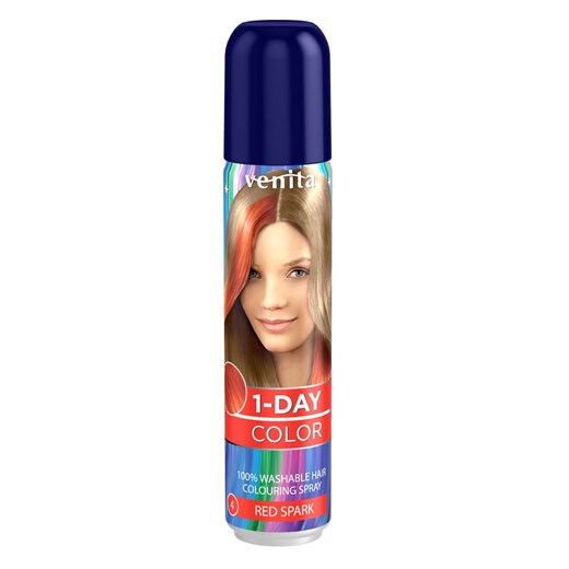 1-Day Color koloryzujący spray do włosów Czerwona Iskra 50ml Venita 50 ml perfumgo.pl