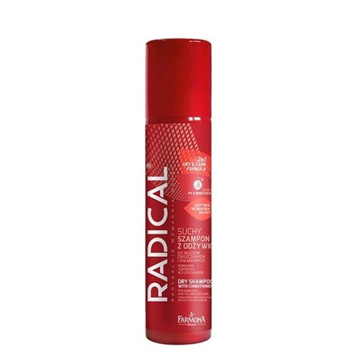 Radical Dry Shampoo suchy szampon z odżywką do włosów zniszczonych i osłabionych 180ml Farmona 180 ml perfumgo.pl