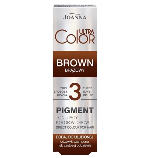 Ultra Color Pigment tonujący kolor włosów Brązowy 100ml Joanna 100 ml perfumgo.pl
