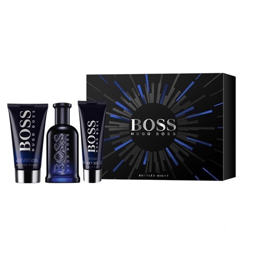 Boss Bottled Night zestaw woda toaletowa spray 100ml + balsam po goleniu 75ml + żel pod prysznic 50ml Hugo Boss 100 ml perfumgo.pl