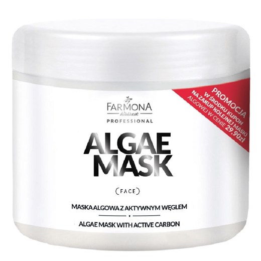 Algae Mask maska algowa z aktywnym węglem 500ml Farmona Professional 500 ml perfumgo.pl