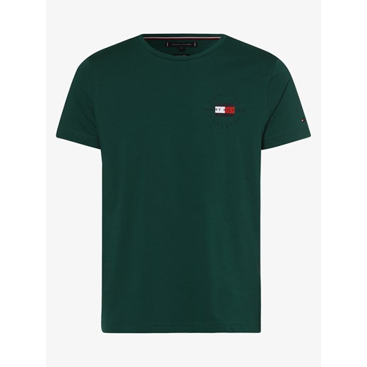T-shirt męski zielony Tommy Hilfiger z krótkimi rękawami 