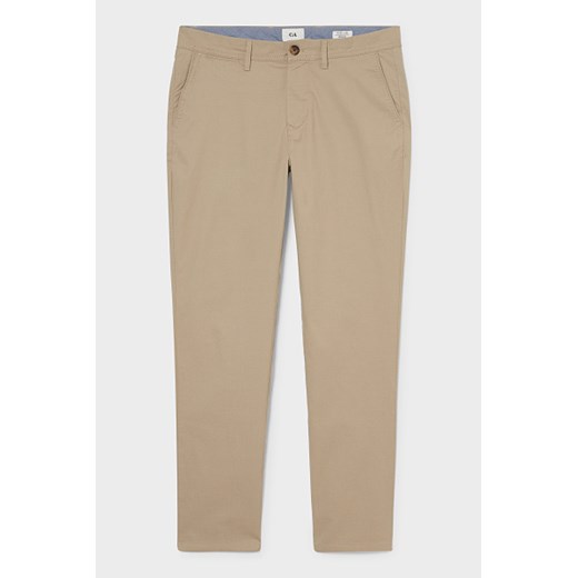 C&A Spodnie chino-Regular Fit, Brązowy, Rozmiar: W34 L32 W34 L34 C&A
