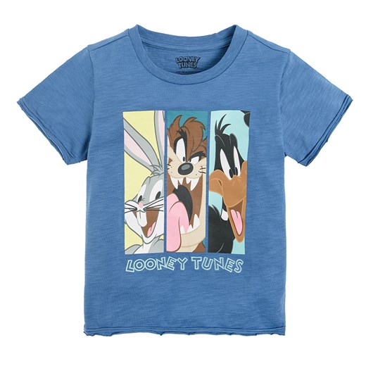 Cool Club, T-shirt chłopięcy, granatowy, Looney Tunes Cool Club 128 smyk