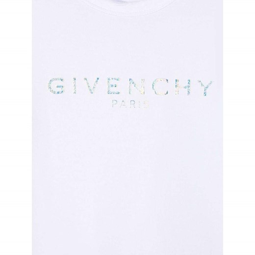 Biały t-shirt chłopięce Givenchy z krótkim rękawem 