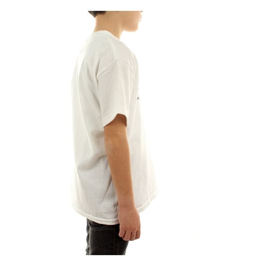 T-shirt chłopięce biały Thrasher z napisami z krótkim rękawem 