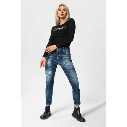 DSQUARED2 &quot;Cool Girl Jeans&quot;- granatowe damskie jeansy ze sklepu outfit.pl w kategorii Jeansy damskie - zdjęcie 110514426