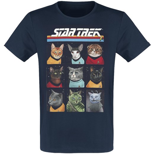 Star Trek - Cats - T-Shirt - odcienie granatowego XXL EMP