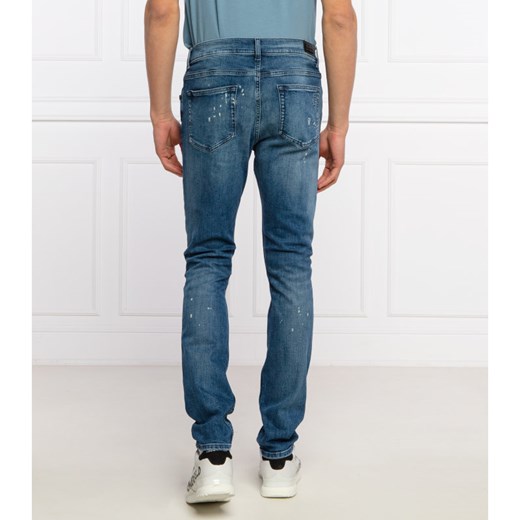 Niebieskie jeansy męskie Karl Lagerfeld letnie 