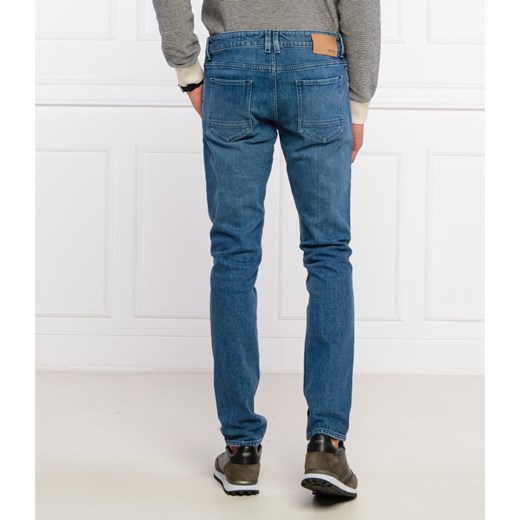 Niebieskie jeansy męskie BOSS HUGO 