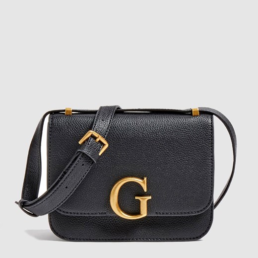 Listonoszka Guess na ramię skórzana elegancka