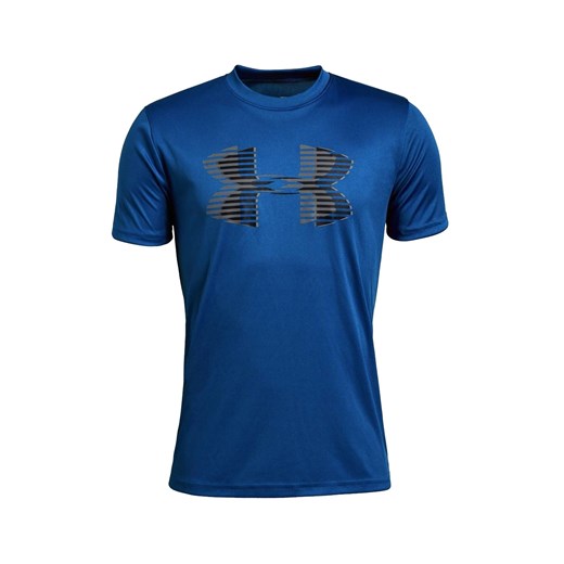 Koszulka termoaktywna dziecięca Under Armour Tech Big Logo Solid Tee niebieska (1331687-400) Under Armour S promocja Military.pl
