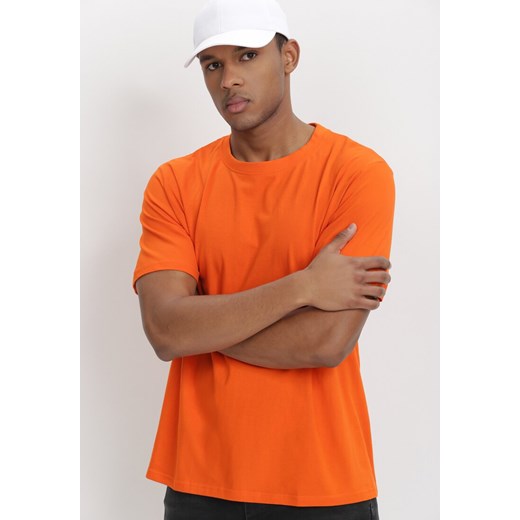 Pomarańczowa Koszulka Avonmora ze sklepu Born2be Odzież w kategorii T-shirty męskie - zdjęcie 110614965