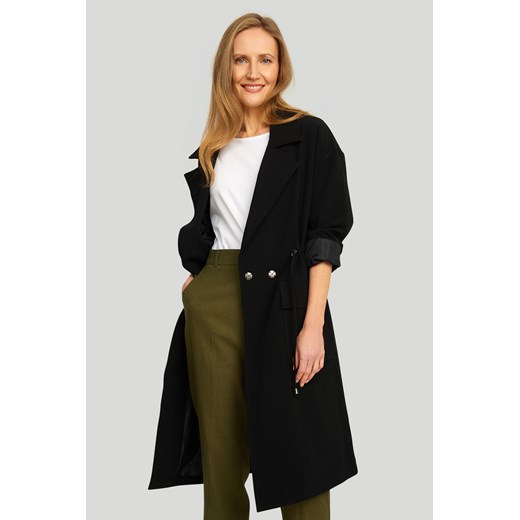 Nowoczesny płaszcz o luźnym kroju Greenpoint 40 Greenpoint.pl