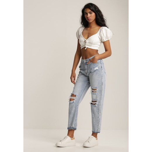 Niebieskie Jeansy Boyfriend Sharoris Renee 36 Renee odzież