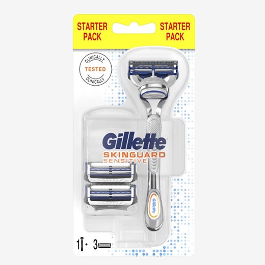 Gillette SkinGuard Sensitive maszynka + 3 wkłady Gillette  wyprzedaż Gerris