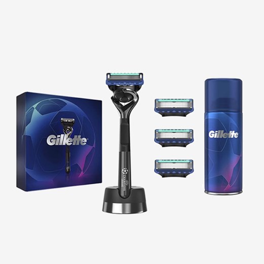 Gillette Fusion 5 Champions League Edition Set 4 Pieces 2020 Gillette  okazja Gerris