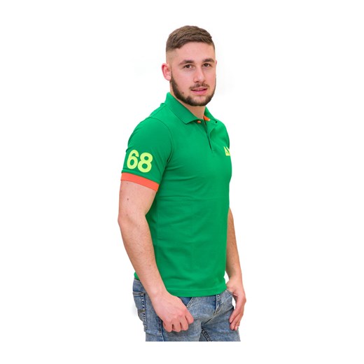 T-shirt męski zielony Sun68 