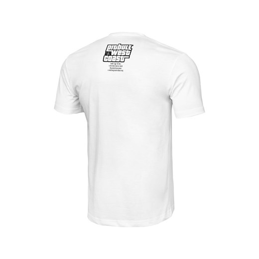 T-shirt męski Pit Bull z krótkim rękawem biały 