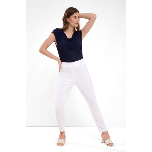 Spodnie damskie białe ORSAY tkaninowe casualowe 