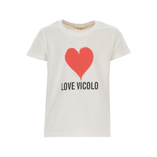 Vicolo Koszulka Dziecięca dla Dziewczynek, biały, Bawełna, 2021, 10Y 12Y 14Y 4Y 8Y Vicolo 8Y RAFFAELLO NETWORK