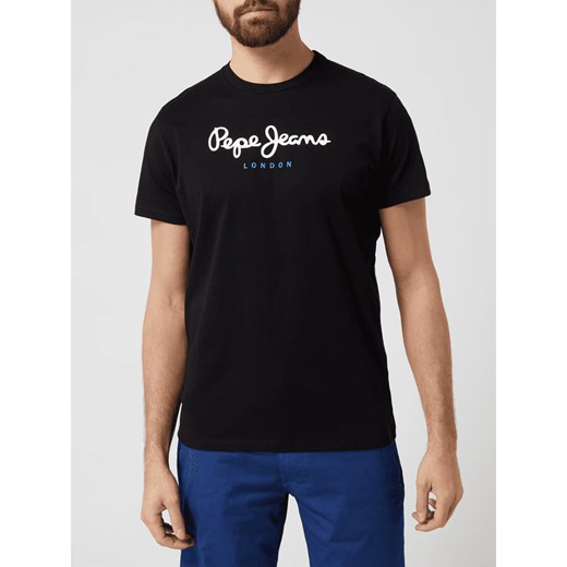 T-shirt z bawełny model ‘Eggo’ Pepe Jeans S promocja Peek&Cloppenburg 