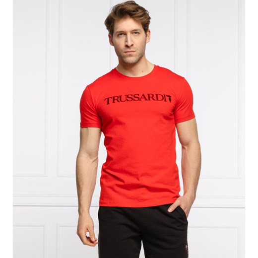 T-shirt męski Trussardi z krótkim rękawem 