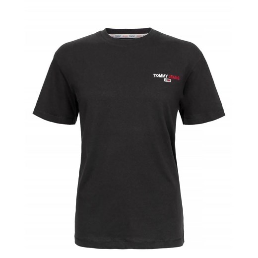 T-shirt męski Tommy Hilfiger z krótkim rękawem czarny casual 