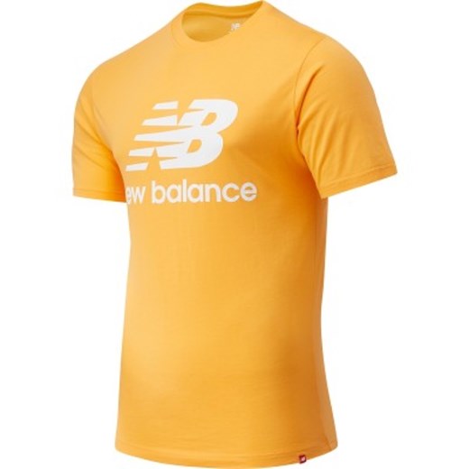 T-shirt męski New Balance pomarańczowa z krótkimi rękawami 