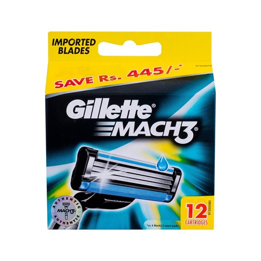 Gillette Mach3 Wkład Do Maszynki 12Szt Gillette makeup-online.pl