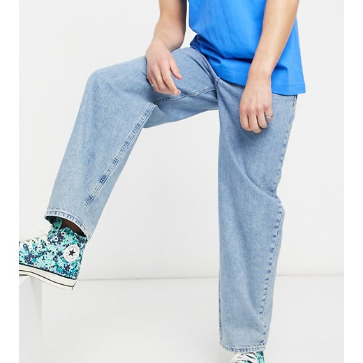 Reclaimed Vintage Inspired – Luźne niebieskie jeansy w stylu