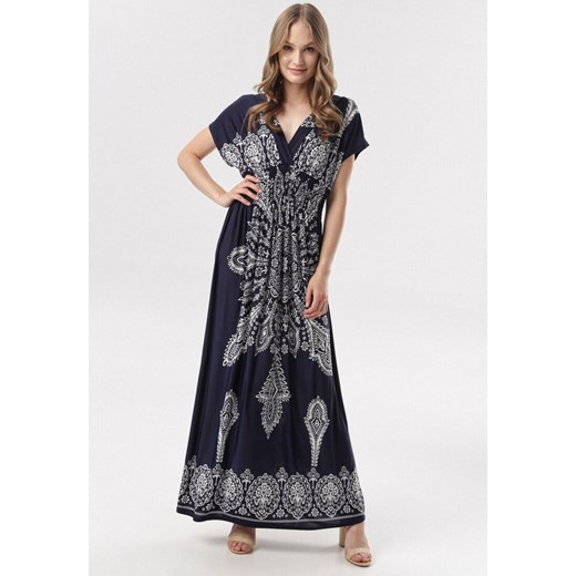 Granatowa Sukienka Khryseis ze sklepu Born2be Odzież w kategorii Sukienki - zdjęcie 110747446