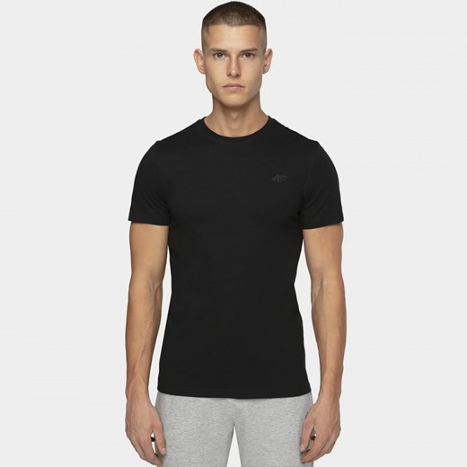 Koszulka Męska 4F Sportowa T-SHIRT Bawełniany Czarny XXL darcet
