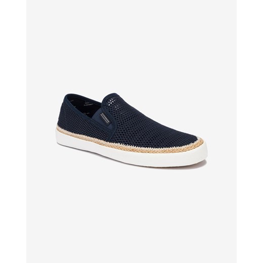 Espadryle męskie czarne SCOTCH&SODA skórzane 