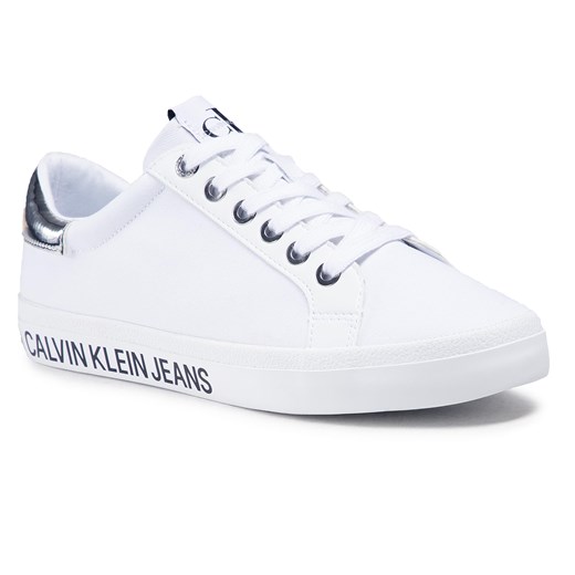Sneakersy CALVIN KLEIN JEANS - Low Profile Sneaker Laceup Co YW0YW00057 Bright White YAF 41 eobuwie.pl