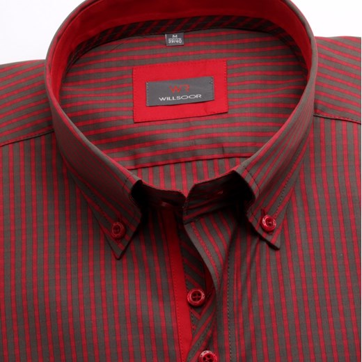 Koszula Slim Fit (wzrost 164-170) willsoor-sklep-internetowy czerwony fit